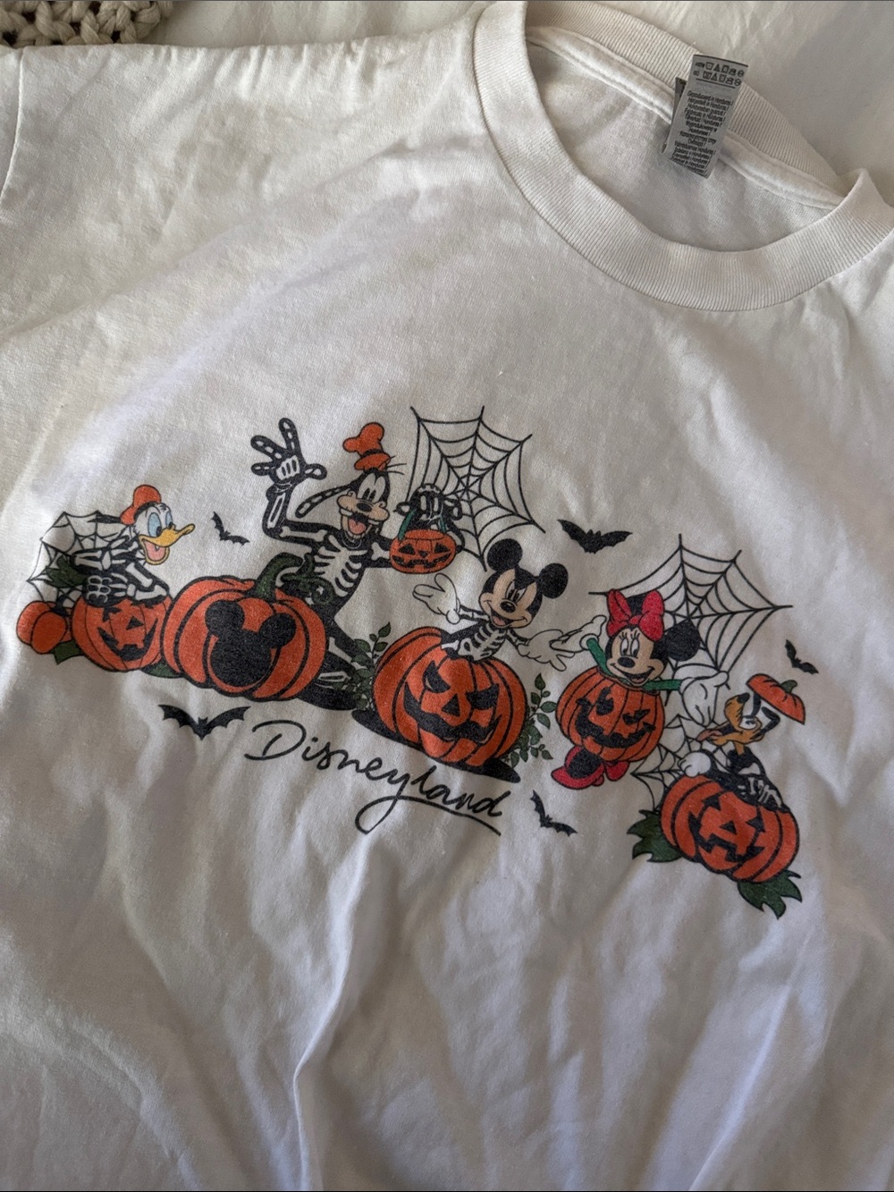 Disney White Halloween Pumpkin Characters XL
